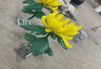 銅仁景區(qū)菊花雕塑優(yōu)選，圓雕體系，城市菊花雕塑選定