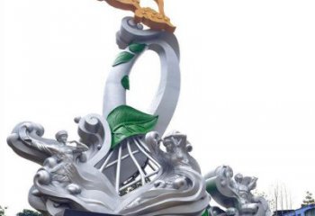 小河蘭花雕塑承接，城市裝飾，大型蘭花花朵雕塑公司