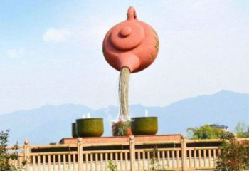 新樂公園天壺雕塑工廠，不銹鋼材質(zhì)，圓雕形式