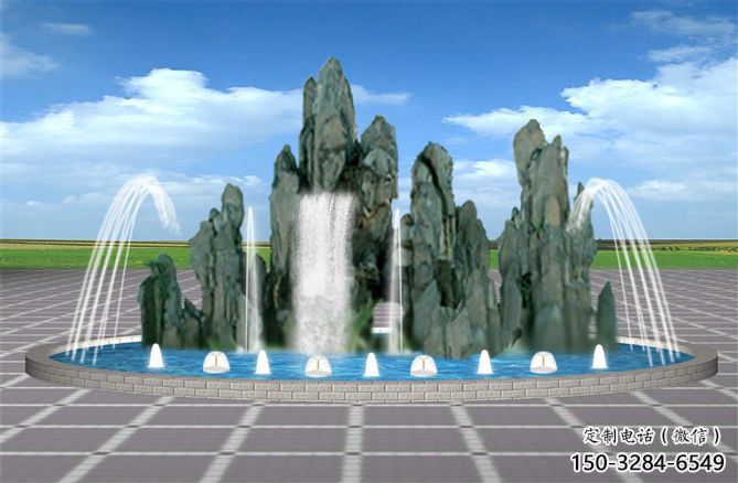 綏化電影變頻噴泉雕塑，水景噴泉雕塑承接