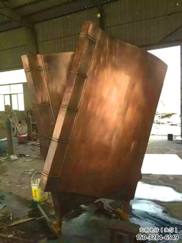 哈爾濱鑄銅書籍供應，街景小品，銅書籍雕塑廠家優價