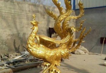 十堰鳳凰雕塑廠家，鍛造工藝，銅鳳凰雕塑廠家承接