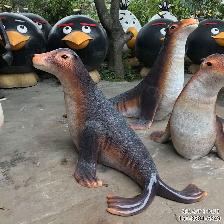 宜昌園林海豹雕塑