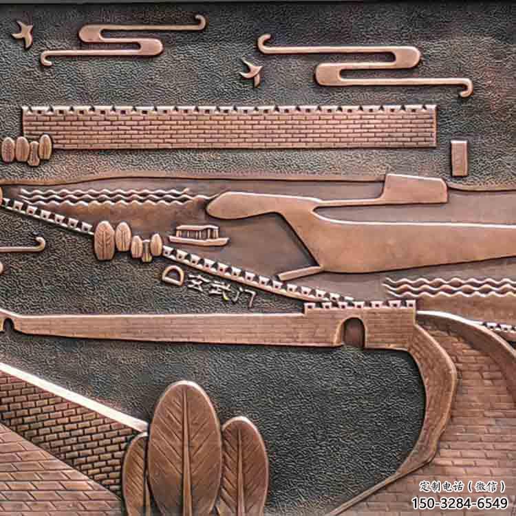 株洲銅浮雕景墻雕塑，圓雕工藝