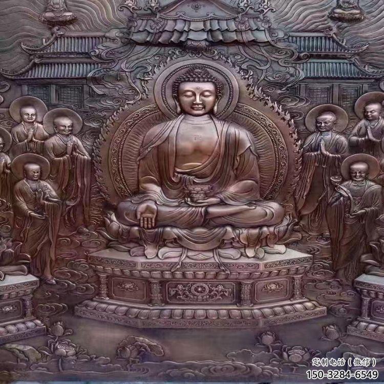 吉林鍛銅浮雕常用，寺廟景觀，黃銅佛像浮雕生產商