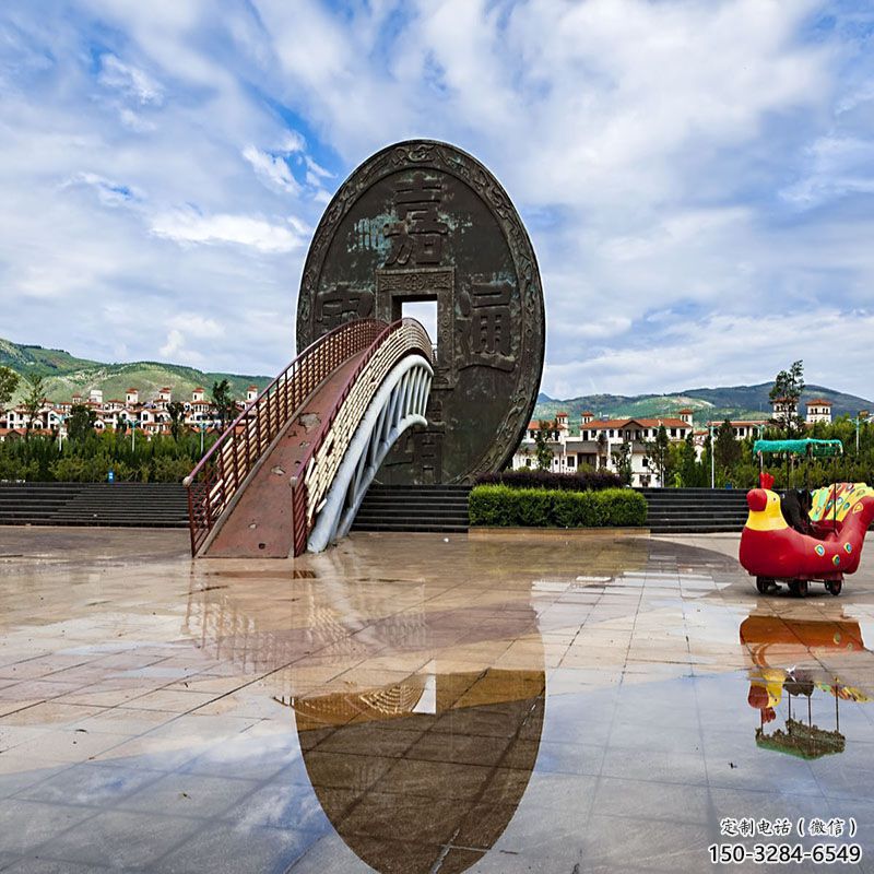 常州步行街古幣雕塑