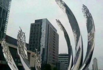 郴州邵陽地面噴泉雕塑小品，圓環結構概念，旱地水景噴泉體系