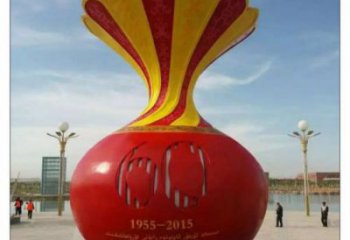 延邊花瓶雕塑工廠選用，街道標識，玻璃鋼花瓶雕塑批發