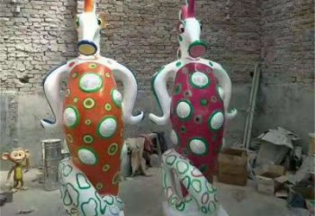 白山幼兒園河馬雕塑，動漫文化雕塑，卡通動物制作