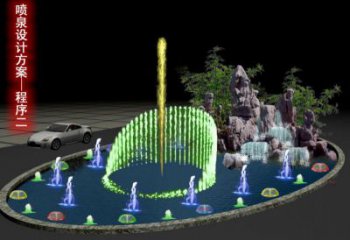 長春旱地漂浮噴泉雕塑，水景藝術噴泉雕塑生產商