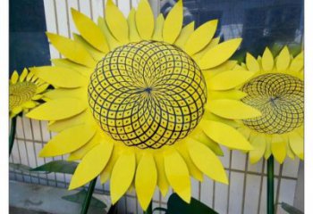 延邊抽象花籃雕塑展品，小區(qū)雕塑，葵花花籃雕塑工程制作精選