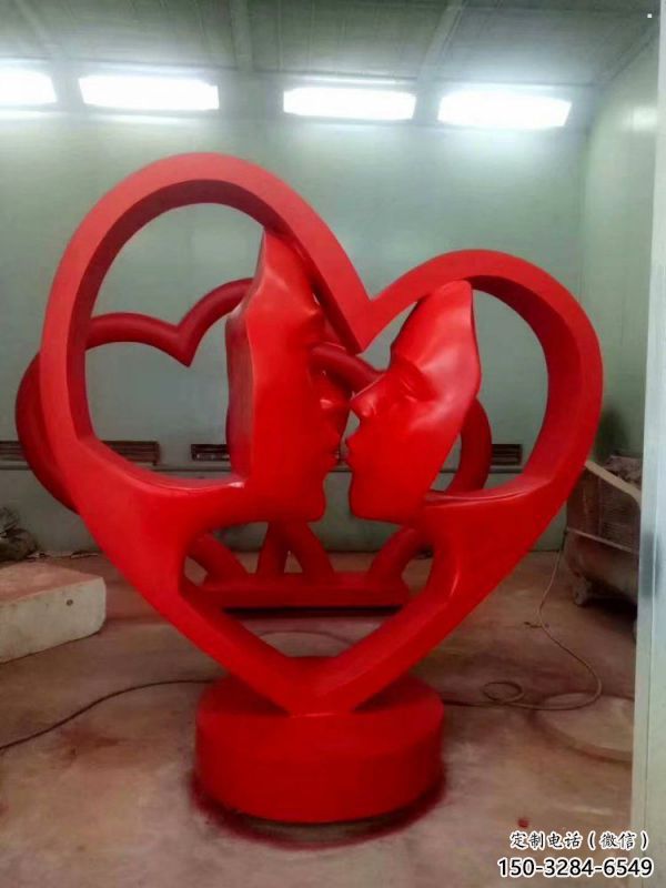 萍鄉制造心形人物雕塑供需，鋼管組合，雕塑工程制作供應
