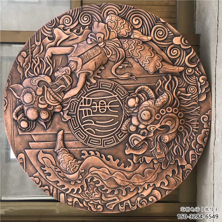 鹽池戶外浮雕供求，村標概念，鍛銅浮雕制作廠家