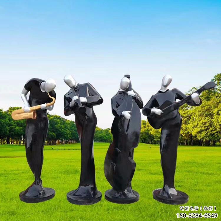 東營住宅小區吹拉彈唱雕塑