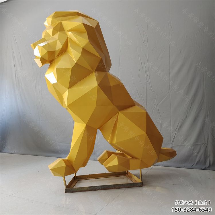 咸陽獅子雕塑服務商，動物雕塑，不銹鋼獅子雕塑制作