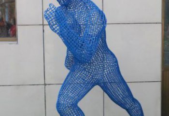 撫州鏤空跑步雕塑，標識雕塑，烤漆鐵藝人物雕塑優選