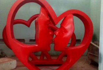 盤錦制造心形人物雕塑供需，鋼管組合，雕塑工程制作供應(yīng)