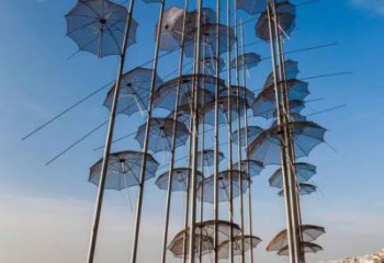 遼陽步行街雨傘雕塑