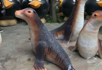 烏蘭察布園林海豹雕塑