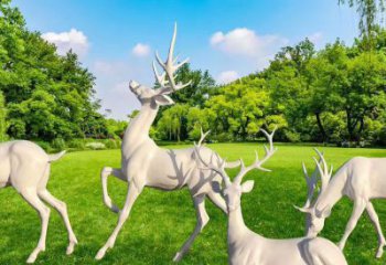 克拉瑪依梅花鹿雕塑定價(jià)，景觀概念，玻璃鋼梅花鹿雕塑預(yù)定