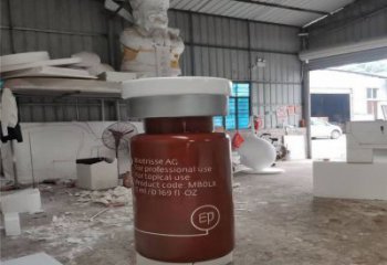 金華瓶子雕塑批發，景觀雕塑，主題玻璃鋼藥瓶子雕塑標準