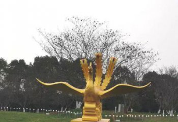 杭州鳳凰雕塑選用，美陳雕塑，鑄銅鳳凰雕塑工藝廠家