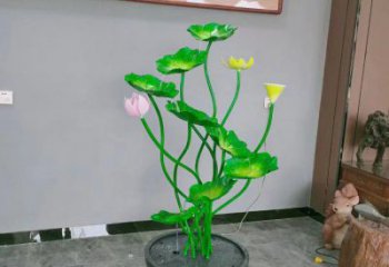 九龍坡荷花雕塑異型優(yōu)選，城市裝飾，展示荷花雕塑定做