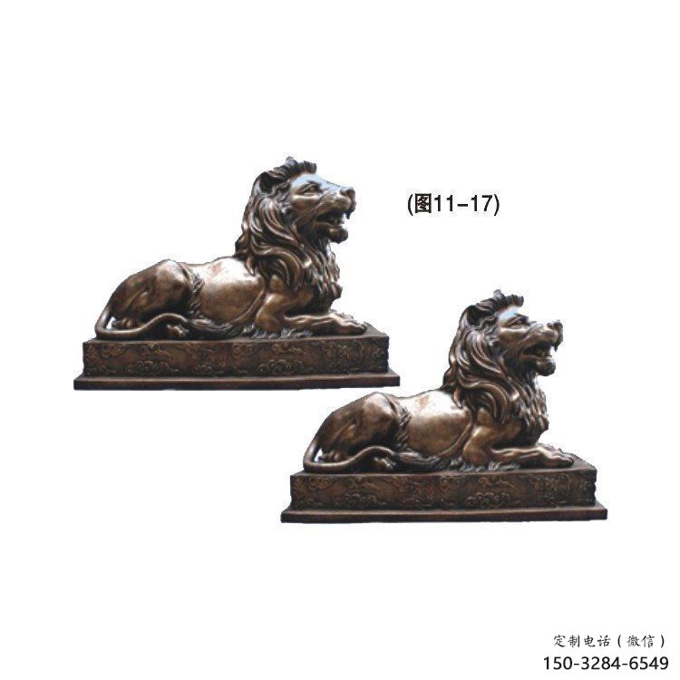 黔江公園獅子雕塑供求，景觀雕塑，鑄銅趴獅雕塑優(yōu)選