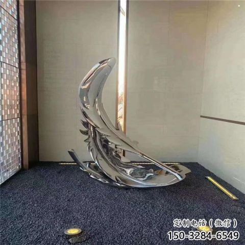 店門口羽毛雕塑 創(chuàng)意烤漆雕塑 仿真擺件