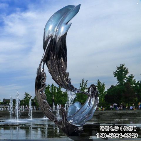 羽毛雕塑制作，園林裝飾，建筑鏡面羽毛雕塑批發(fā)